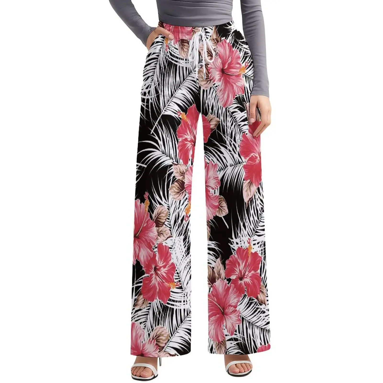 Calças largas femininas polinésias personalizadas da ilha do pacífico padrão tribal design calças compridas padrão 2025 novo estilo