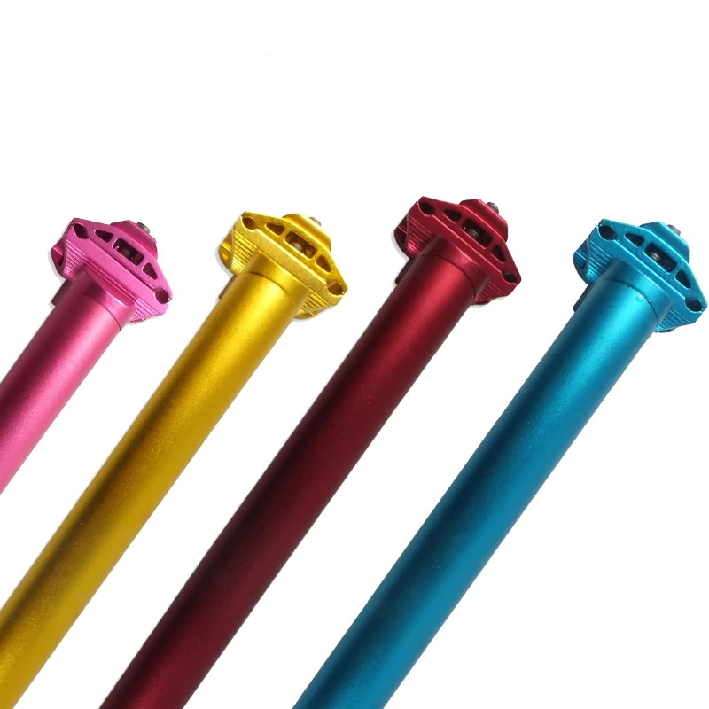 

6 Colors MTB Road Mountain Bike Seat Post Tube 25.4/27.2 *350MM Bicycle Seatpost Extended Alloy Parts