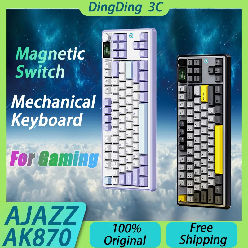 

Клавиатура AJAZZ AK870 Механическая Беспроводная с магнитным переключателем