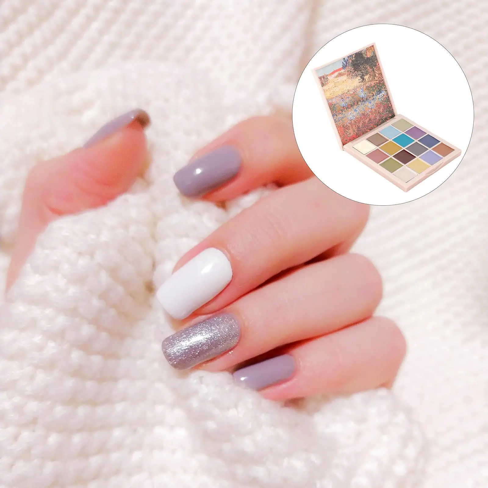 16-Farben-Gel-Nagellack, bemalt, Ölgemälde, Kleber, Lack, glitzernde Designs, trendiger LED-Nagelkleber für den Nagelstudio