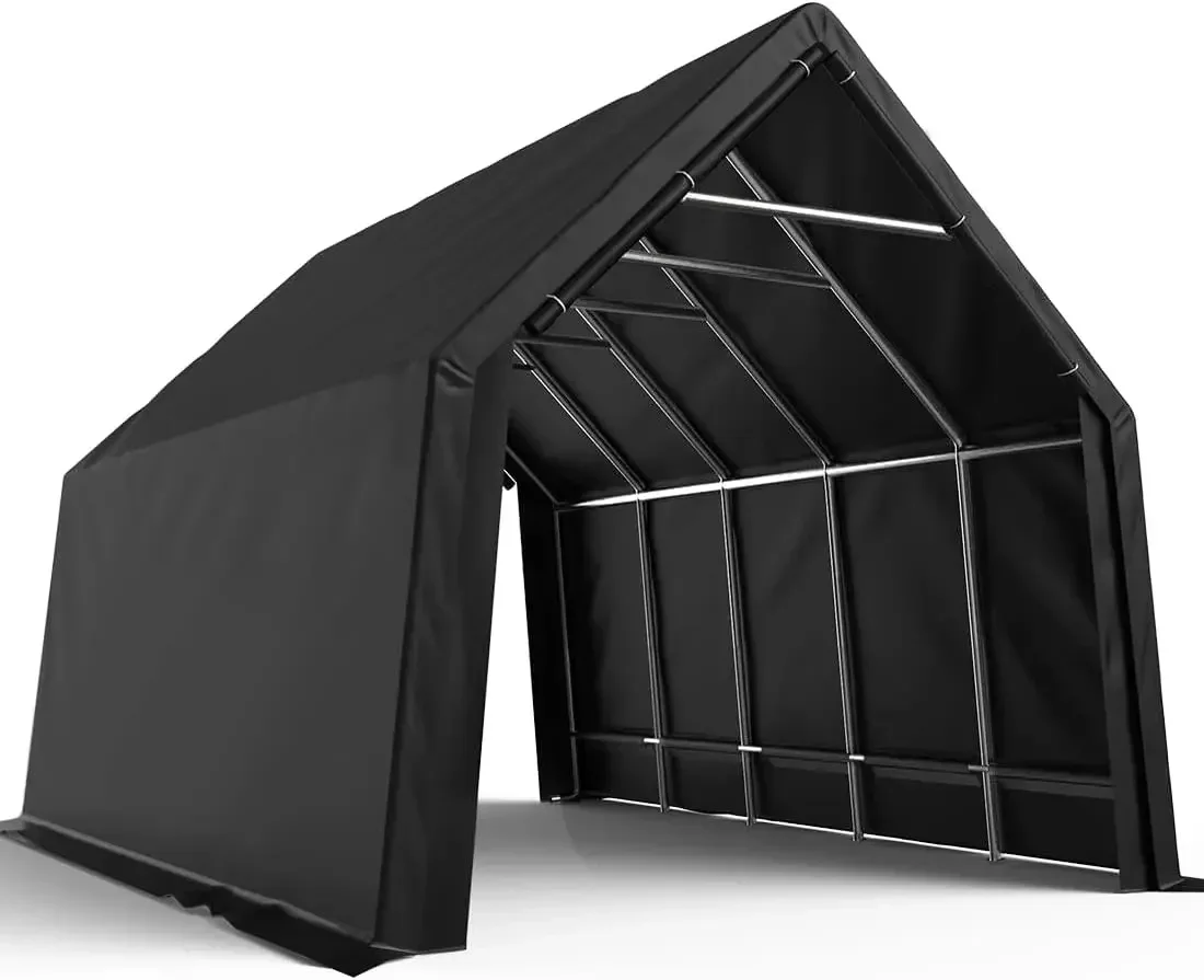 

KING BIRD 13' x 20' x 12' Heavy Duty Anti-Snow Carport for SUV, Full-Size Truck and Boat, Outdoor Car Canopy Boat Shelter with R
