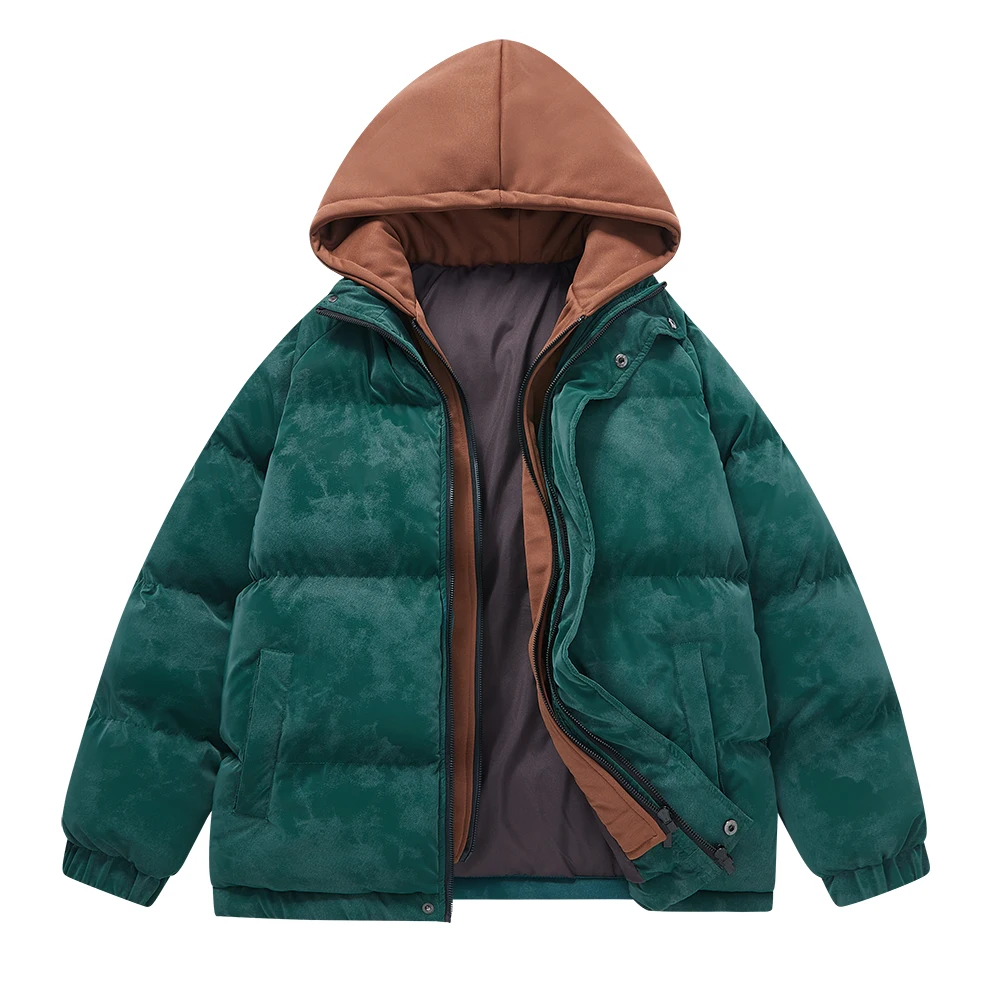 2025 جديد الشتاء سميكة الدافئة مقنعين سترة الرجال موضة عادية فضفاض هوديي معطف في الهواء الطلق يندبروف جاكيتات فضفاضة الرجال الملابس