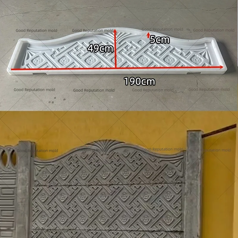 Abs frame formwork injection molding cement precast slab stone forming concrete exterior wall guardrail column mold