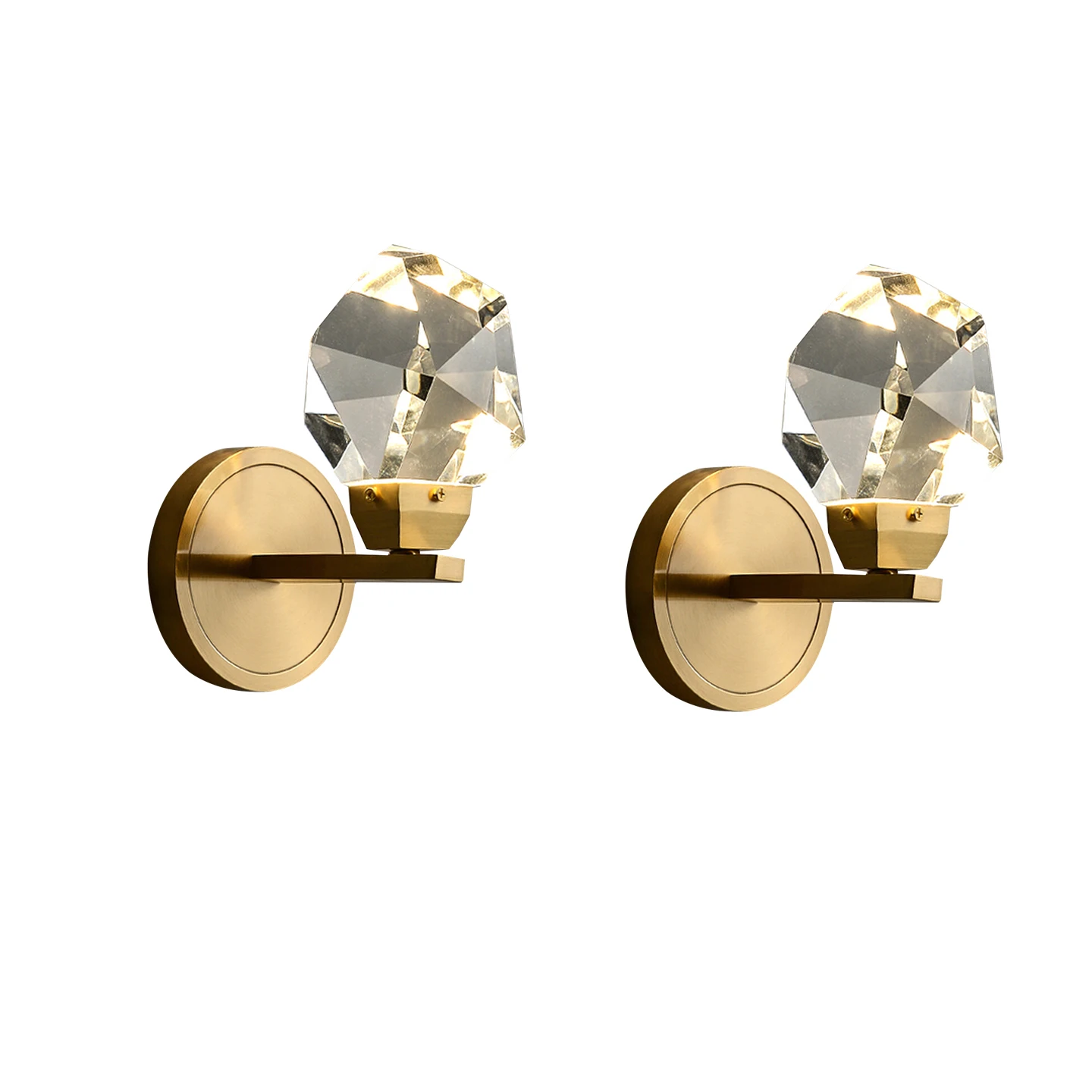 

Современные Роскошные K9 Большой Хрустальный Абажур Настенные Бра Лампы Гостиная Вход Прихожая Прикроватное Украшение Настенные Светильники