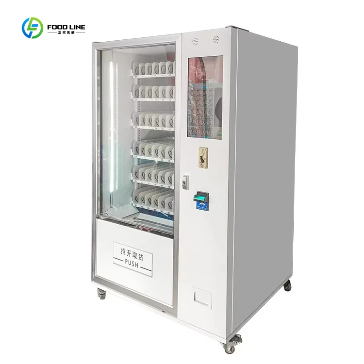 Factory Price Smart Snack and Drink Vending Machine 200 Slots Touch Screen QR Code Payment CE Certified FL Customized