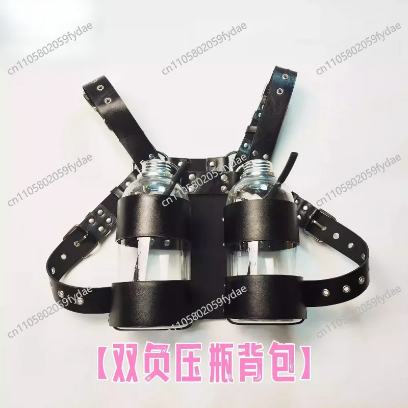 Double Bottle Breathing Pressurization, Latest Rubber Chemical Cat Gas Mask Negative Pressure Bottle Backpack