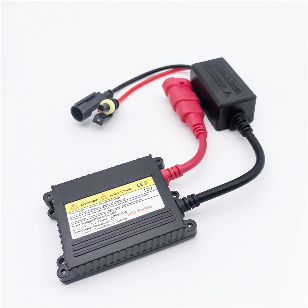 헤드라이트 전구 HID H1 H3 H4 H7 H11 9005 9006 HB3용 슬림형 전자식 DC 12V 제논 35W/55W 디지털 점화식 안정기