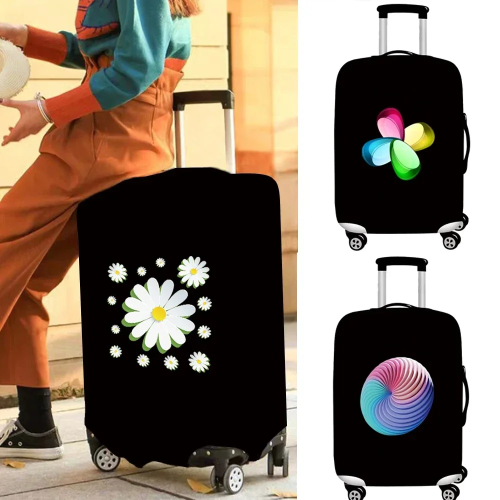 Travel Suitcase Cover Elastic Dust Cover Luggage Dust Cover 3D Series 18-32 Sizes Wear Resistant Multiple Style Options