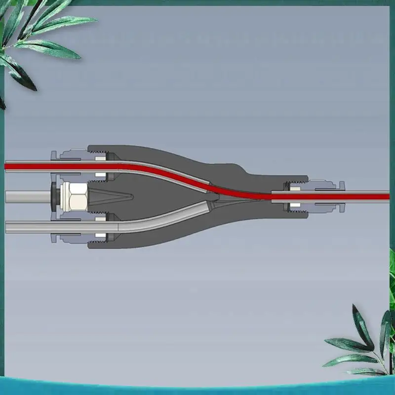 (NOWOŚĆ) Adapter PTFE 4-w-1 Materiałowy Rozszerzalny Port Rurki AMS Connect 4 Moduły Podajnika Do Bambu Lab X1/P1 X1C P1S P1P