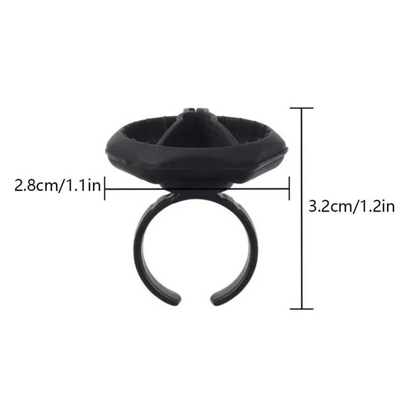 Detachable Grafting Eyelash Ring Cup Removable Eyelash Perm Palette Ring Nail Color Mixing Hand Painted Uv Gel Diy Manicure Tool image 6