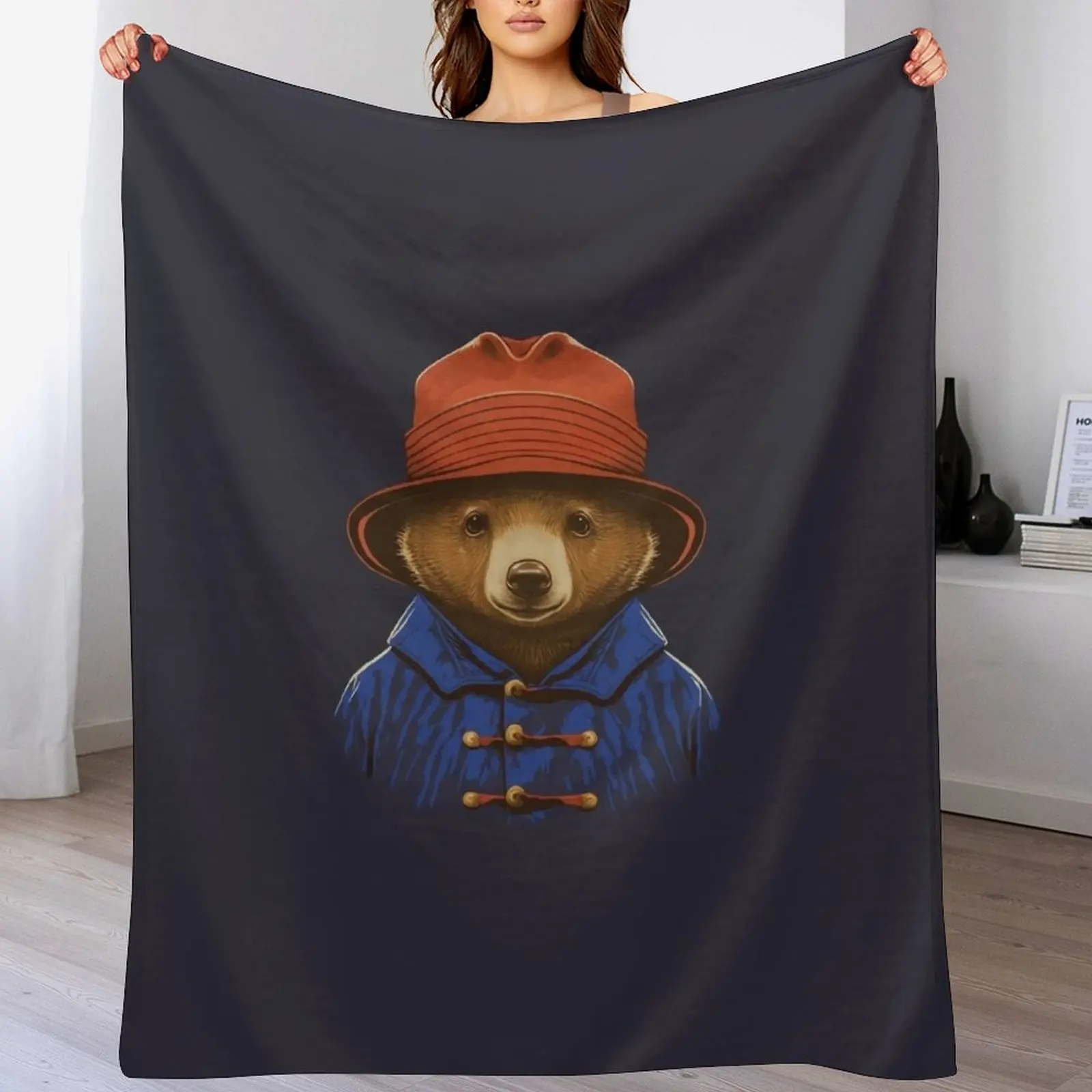 

Paddington Bear Throw Blanket Fashion Sofas Warm Soft Plush Plaid Blankets