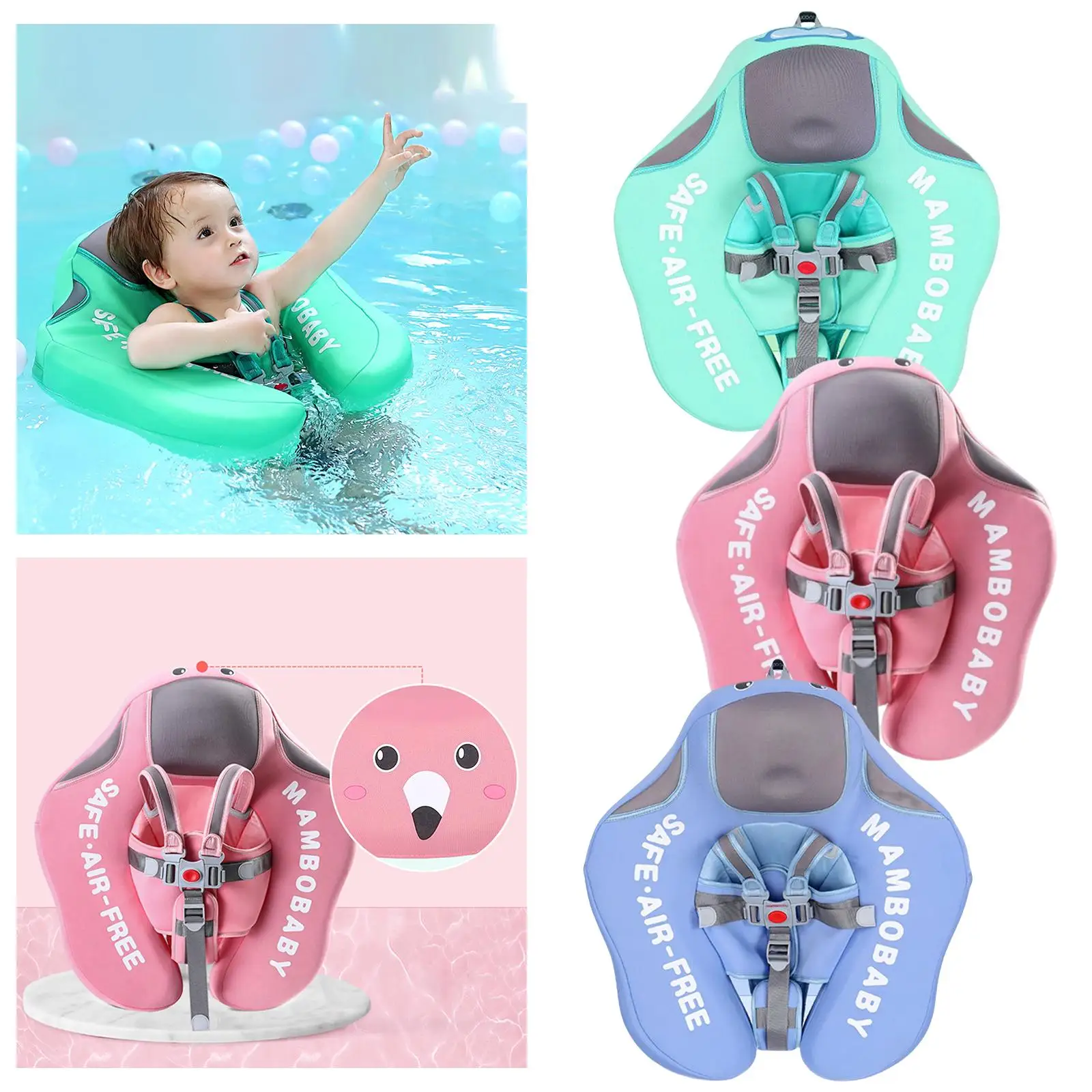 Non-Inflatable Swim S สระว่ายน้ําชายหาดของเล่นอุปกรณ์เสริมลอยของเล่นของเล่นความปลอดภัยสําหรับทารกเด็กวัยหัดเดินเด็กชายหญิงเด็กทารก