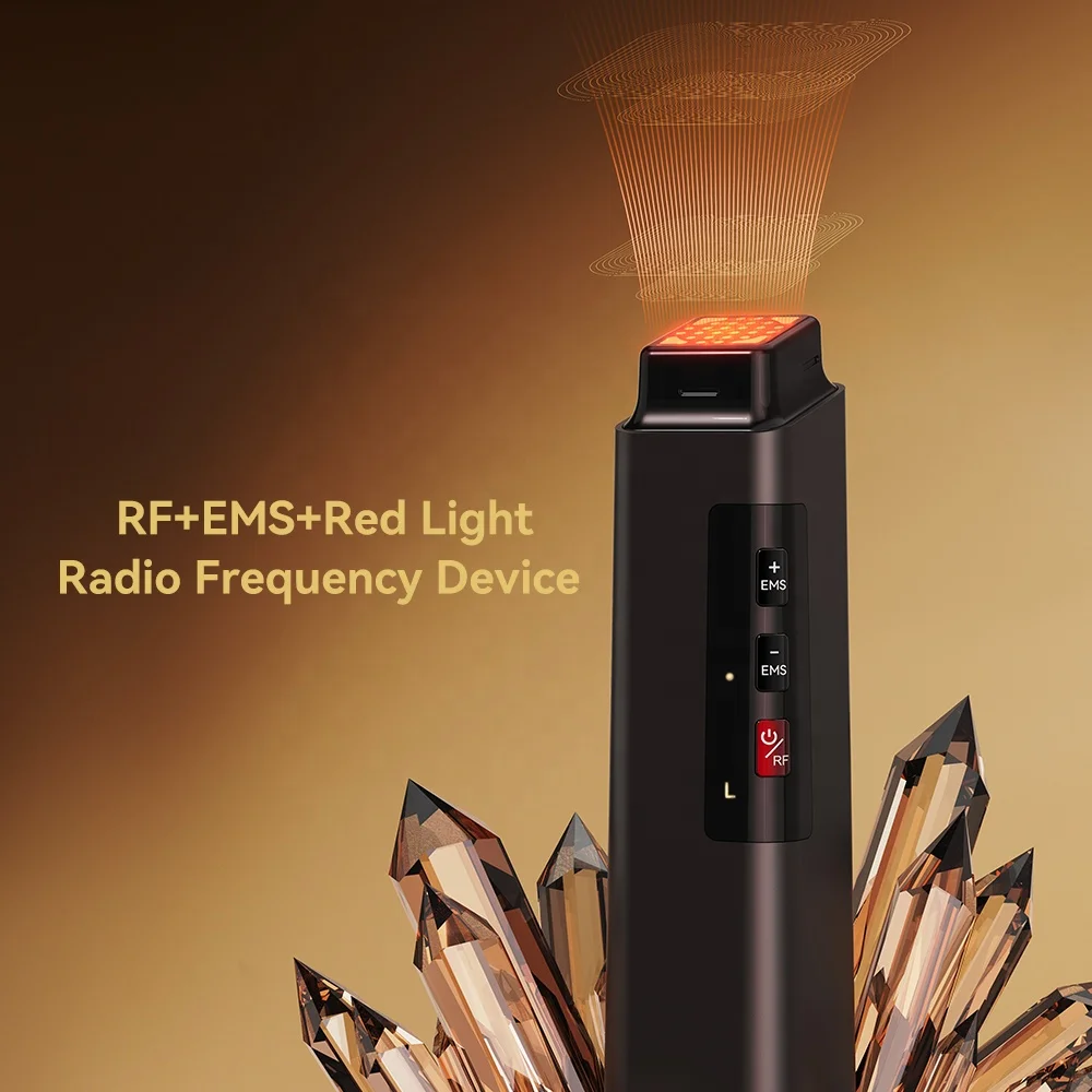 Dispositivo de beleza rf para uso doméstico, anti-envelhecimento, lifting facial, aperto da pele, tecnologia led de alta frequência para remoção de rugas