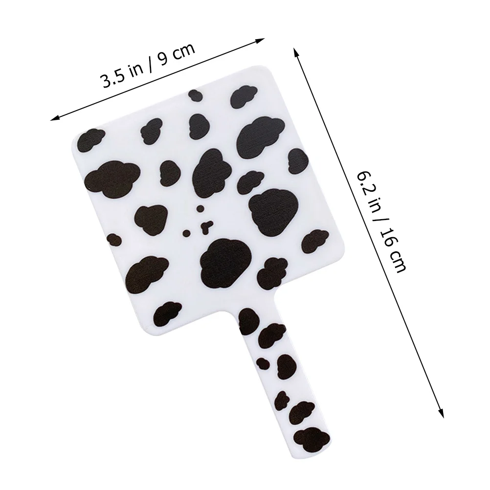 قطعتان من مرايا المكياج المحمولة، مرآة محمولة أنيقة مع مقبض مريح للاستخدام في السفر من قبل والنساء