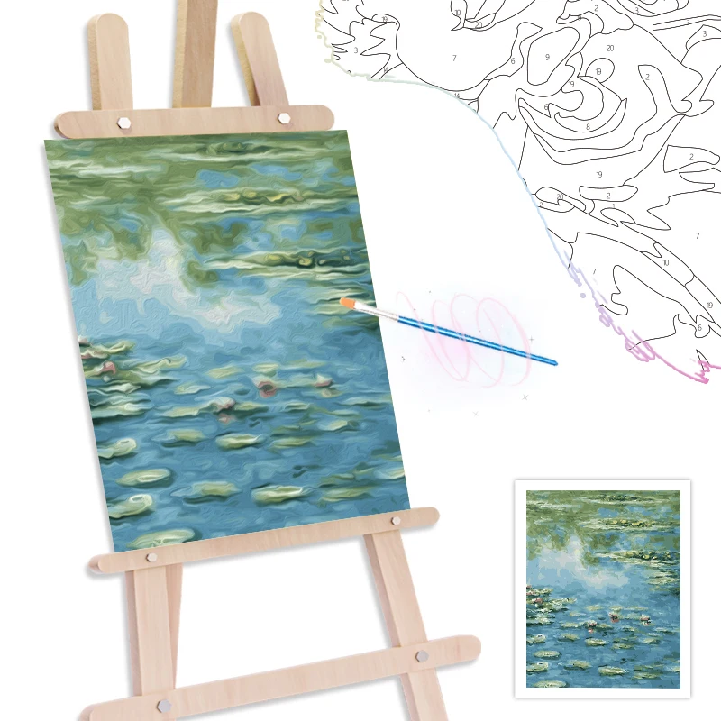 RUOPOTY Paint By Numbers Coloring By Numbers Landscape Abstract Color Markers Original Gifts Interior Art Supplies Home Decor