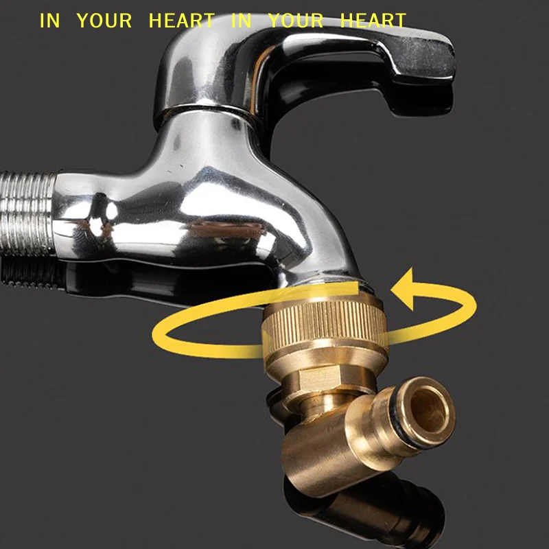 【X】Hose Reel Swivel Elbow Quick Connector For Hoselock Plug 3/4in BSP Female Outdoor Garden Hose Faucet Adapter