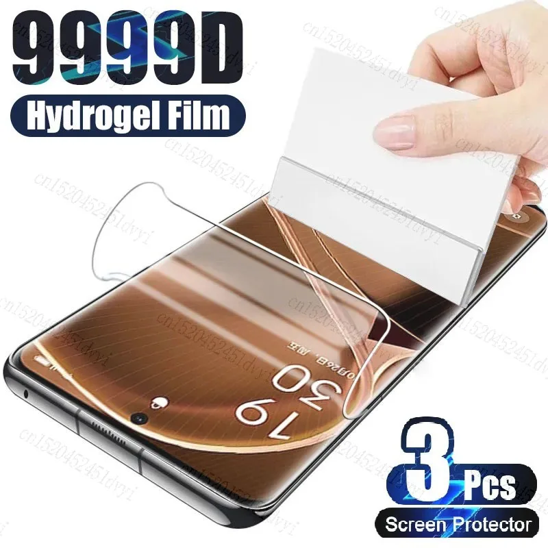 3Pcs Hydrogel Film Screen Protector For ZTE Axon 40 Ultra Axon40 Pro 3D Axon 30 Axon30 Ultra A3 SE Blade A34 A51 A53 Pro A72S