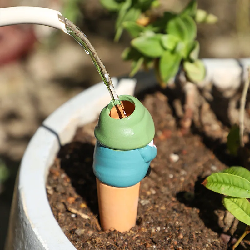 Cartoon Fairy Tale Dwarf Waterer Set 4pcs Home Garden Flower Pot Drip Drip Dripping Device Creative Flower Pot Watering Utensils view 3
