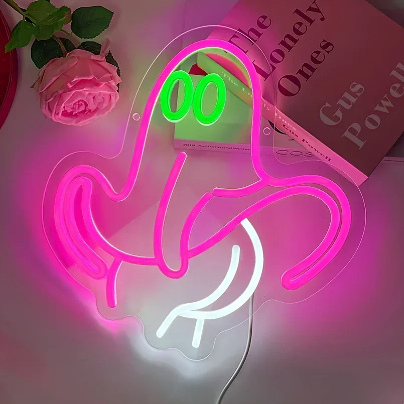 

Halloween Ghost LED Neon Light Sign Rubber Material Multipurpose USB Powered Decorative Neon Light for Bedroom Game Room Parties