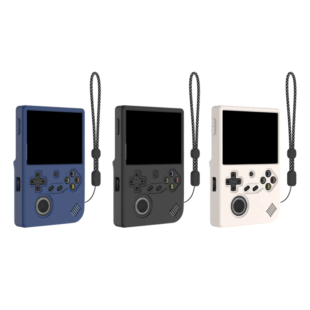 

Силиконовый чехол с защитой от царапин и ремешком, защитный чехол-накладка для игровой консоли ANBERNIC RG40XXV