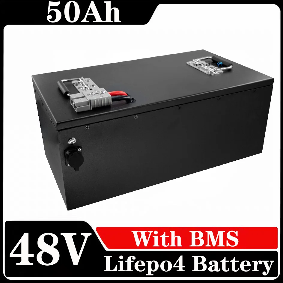 

48V 50Ah Lifepo4 Lithium Battery With Strong Bms For Golf Cart Solar Storage System Agv+5A Charger