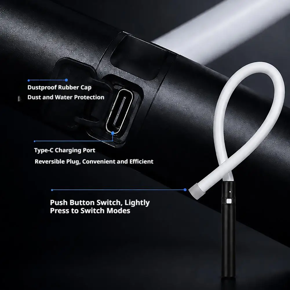 LED Light Strip Can Be Bent Multifunctional High-Power Maintenance Outdoor Flashlight Lighting Tool ﻿