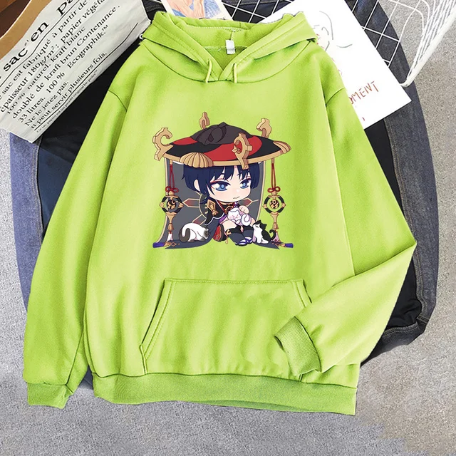 Genshin Impact Scaramouche hoodies women Kawaii anime funny pulls female Kawaii Hooded Shirt