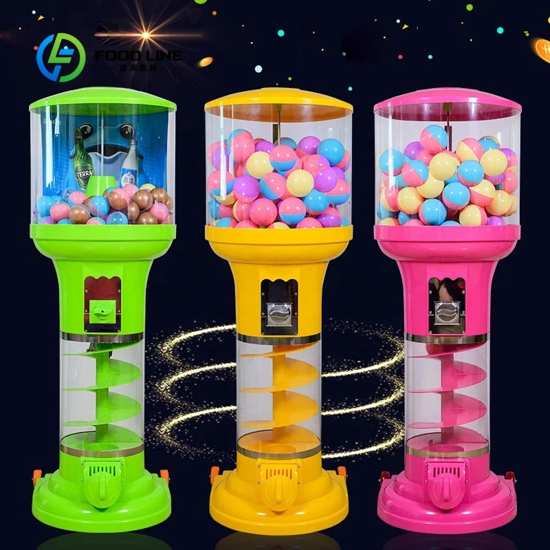 Customized coin operated capsule toy dispenser indoor amusement gachapon machine for children entertainment venue