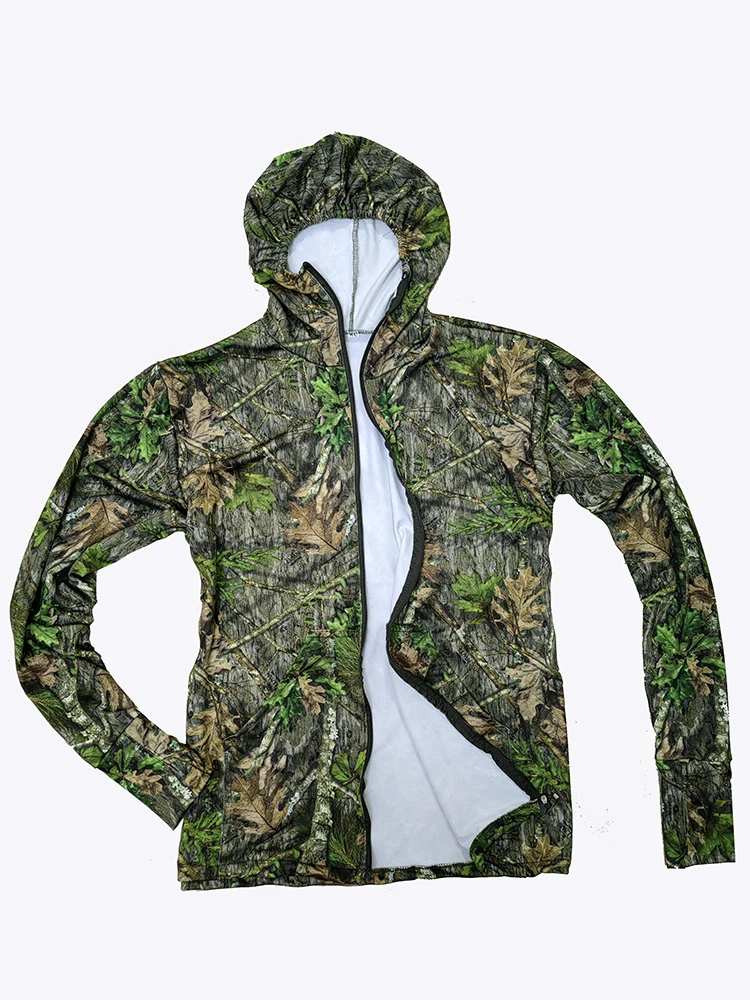 

Summer Elastic Breathable Bionic Camouflage Lure Fishing Suits Camouflage Bird Watching Sportswear