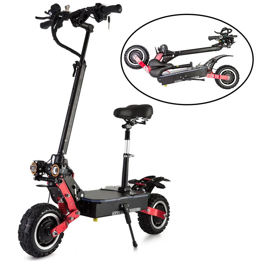 Electric Scooter Eleven Inch C Type 5600W6000W Vacuum Tire Pneumatic Tire Motor 85KM Pedal Scooter