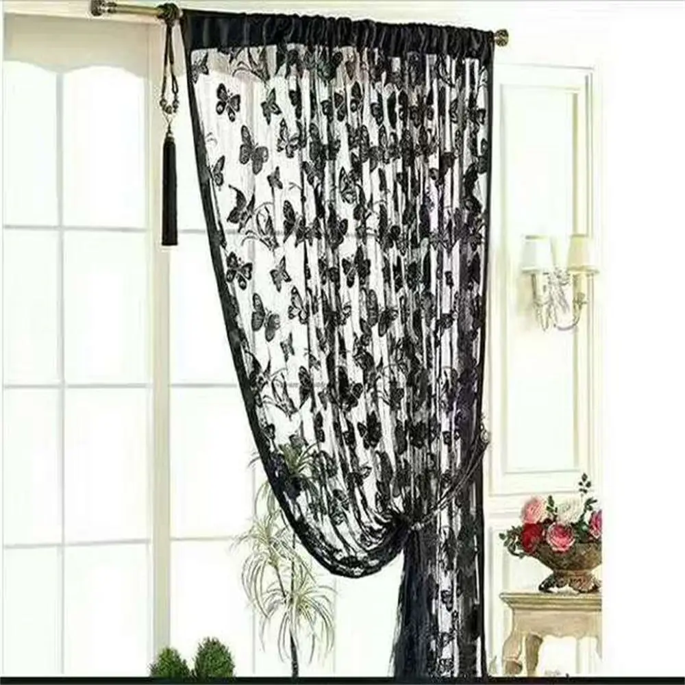 1m*2m Hanging String Door Butterfly Curtain Tassel Fly Screen Room Divider Window Panels