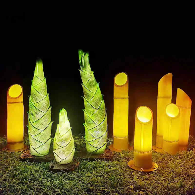 

Solar light Outdoor luminous bamboo light Lawn light Decoration layout Courtyard garden Homestay simulation bamboo