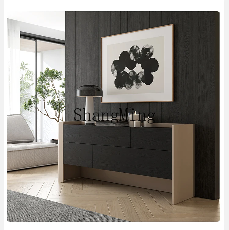 

CL minimalist porch four pumps storage against the wall side drawer cabinet