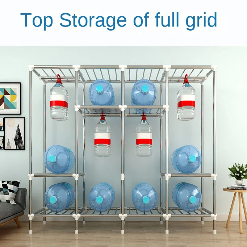 #Partitions Nordic Furniture For Home Wardrobe Cloth Closet Bedroom Simple Assembly Cabinet Balcony Vestidores Hotel Furniture