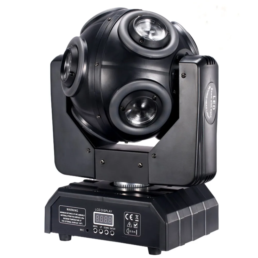 Imagem -03 - Led Moving Head Beam Light com Halo Rgbw 4in 150w 8x15w Led dj Stage Tilt Scan Rotação de 360 ° Dmx 512 Disco Bar dj