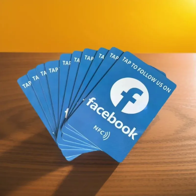 1/2/5/10 Facebook Contactless Business Card Social Media Sharing Card Reusable Review Tap Card NFC Tap Cards Boost Your Business