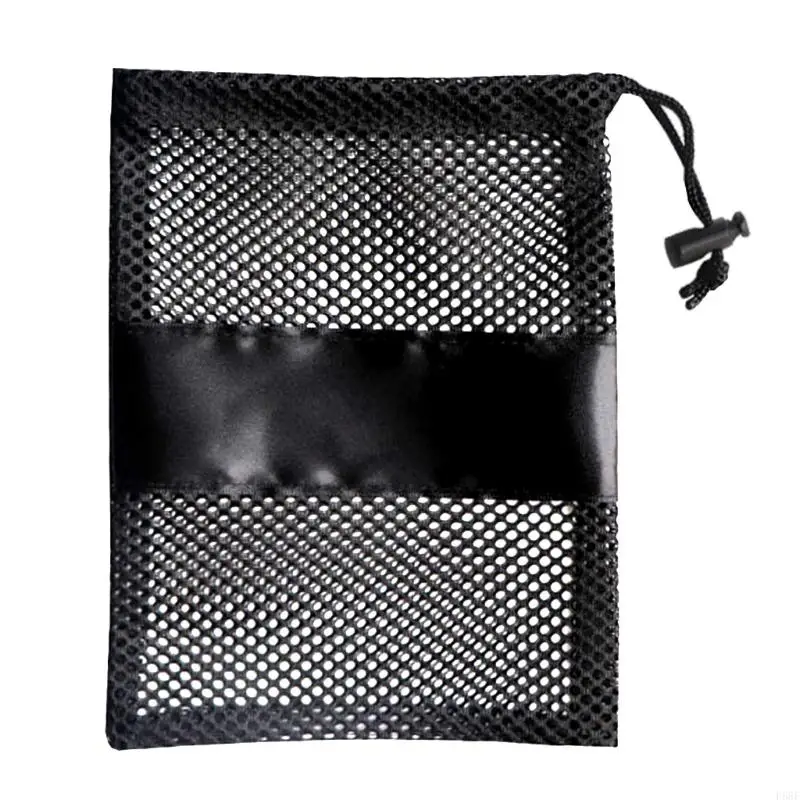 

F68F Strong Diving Snorkeling Weight Belt Pockets Mesh Bag for Underwater Swimming Dive Sports Drawstring