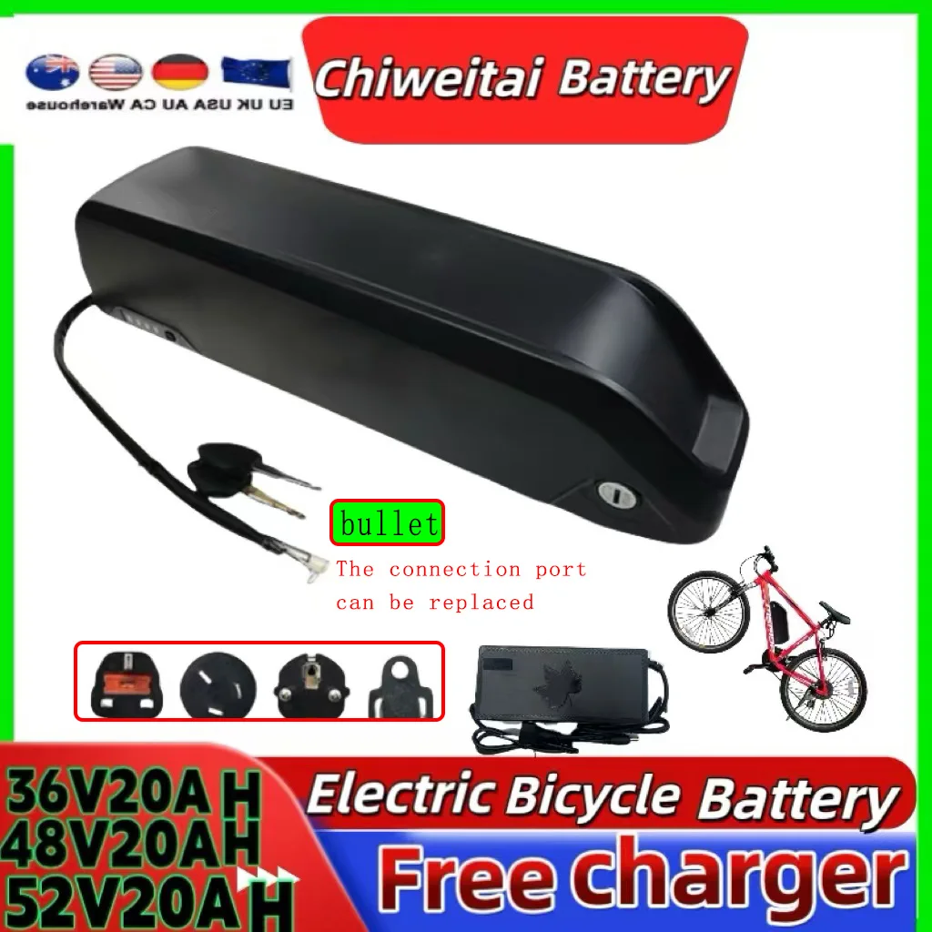 Reention Polly Down Tube Ebike Battery36V 13Ah 15Ah Compatible with CMS F16 Plus Folding Electric Bicycle with Charger 500W-750W