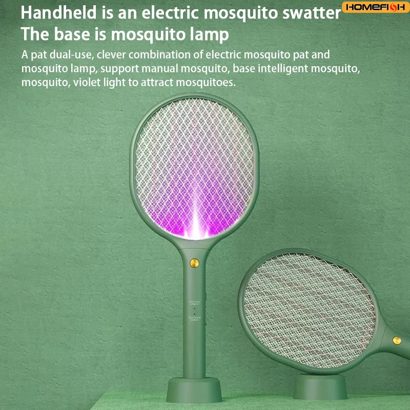 

Rechargeable Powerful Mosquito Killer, Household Fly Killer, Two In One Electric Mosquito Killer Fly Zapper