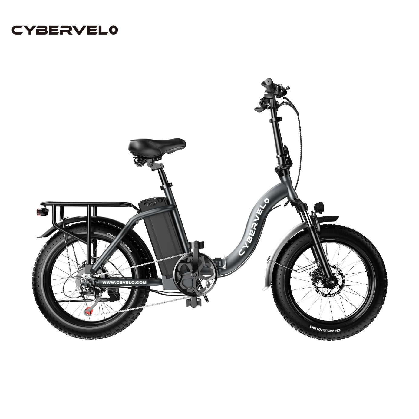 MARS700 Cybervelo 1000W Foldable Electric Bike Adult 20 Inch Fat Tire Urban Commuter Ebike 48V 20.8Ah Large Removable Battery image 4