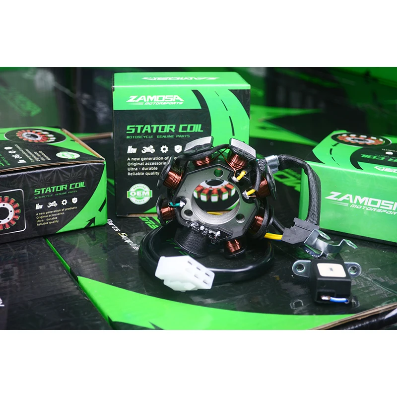 CB 200 CB200 repuestos y accesorios de motor 200cc DC 8 polos generador de motocicleta Magneto estator CB200 CB 200 bobina de estator