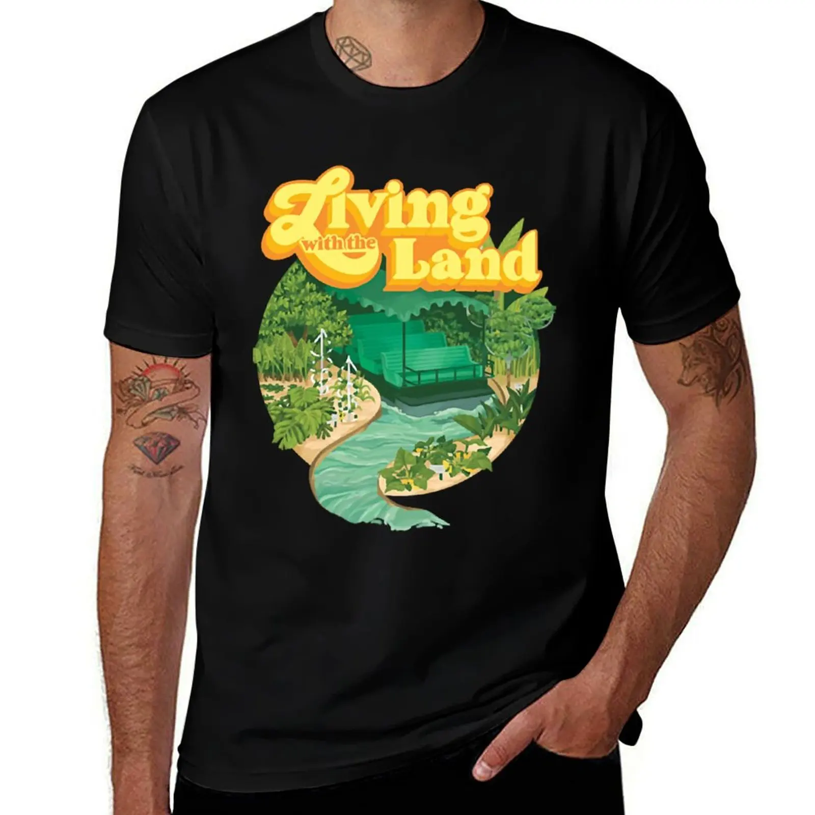 

Land T-Shirt man t shirt graphic man t shirt cotton funny t shirts dark humor T-Shirt