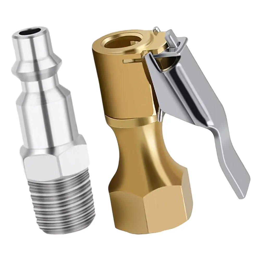 

Heavy Duty Quick Release Air Chuck Us Standard Tire Inflator Adapter Clip Air Compressor Fitting Locking Tire Chuck