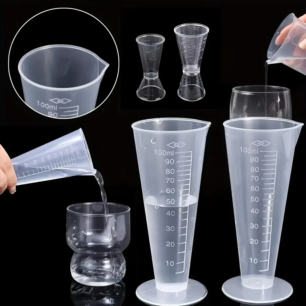 Food‑Grade plastic 100ml Measuring Cup with Scale - BPA‑Free, Perfect for Kitchen & Restaurant Use