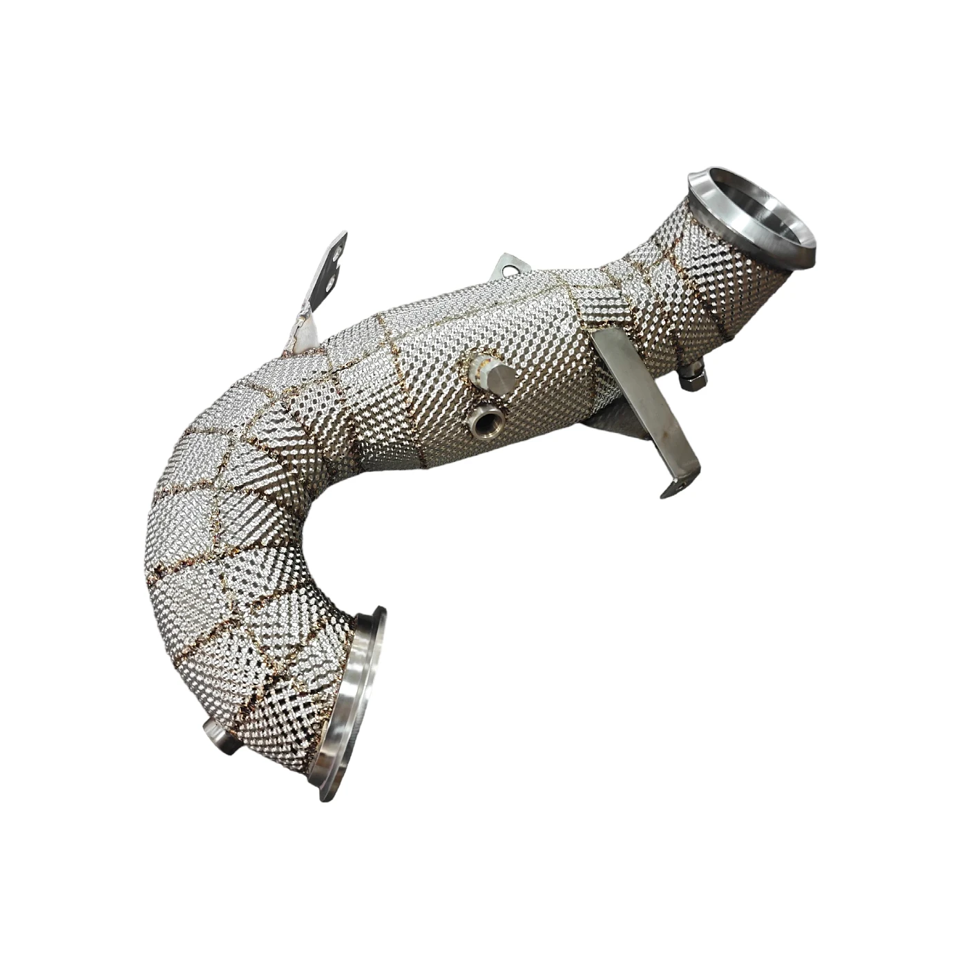 أنبوب دافل حراري متدلي لسيارة Mercedes-Benz A45 A45S AMG W177 M139 2.0T 2019+ أنبوب سفلي للسباق #3