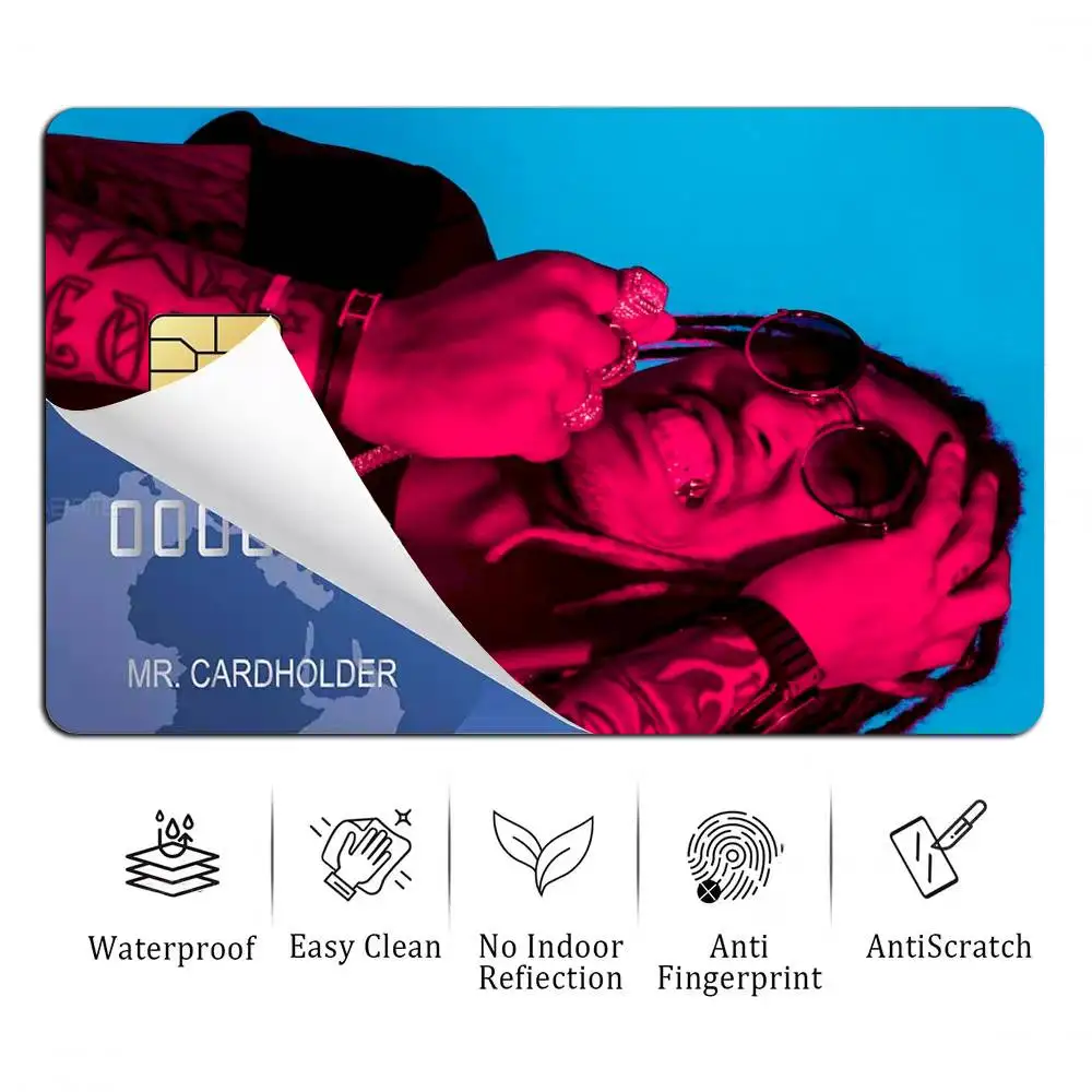 Rapper F-Future H-Hendrix Card Stickers for Bank Access Protective Waterproof Film Cover Sticker Gift