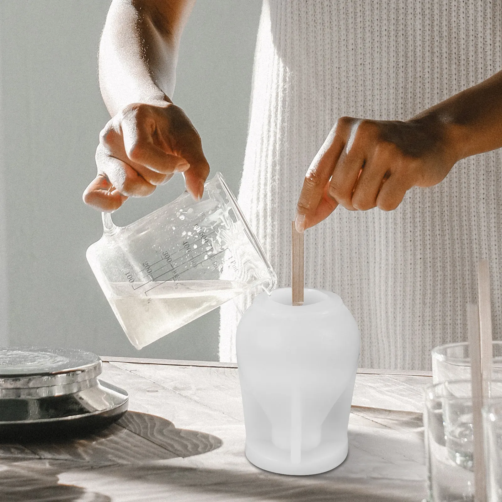قالب سيليكون على شكل قطرة ماء  - مراجعة Candle Making For Beginners وسعره