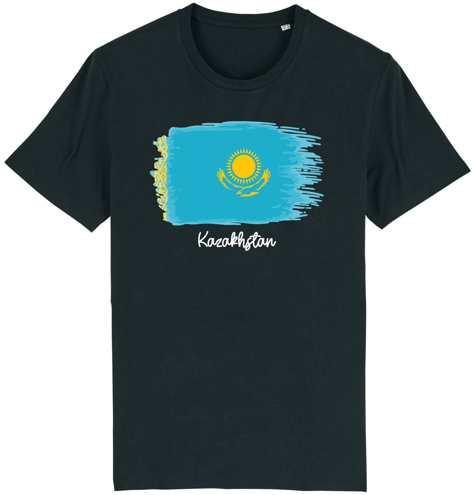 Kazakhstan Flag T-Shirt Country Nationality Support Sports Unisex TShirt