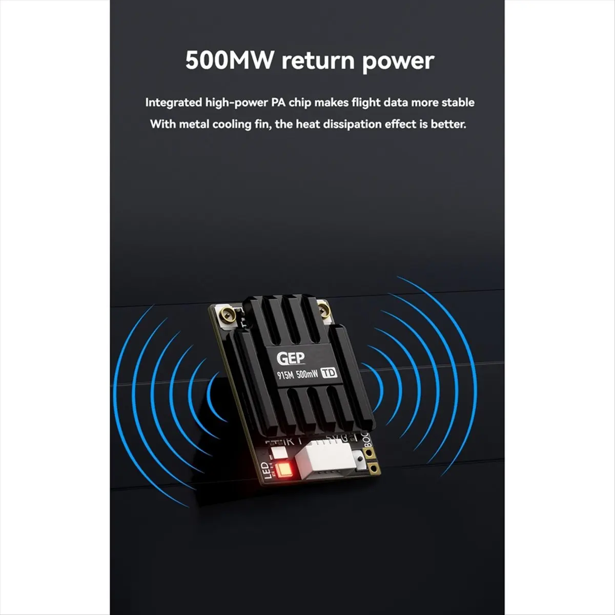 

(A30I) ELRS Dual 915M PA500 Diversity Receiver High-Power 500mW WIFI TCXO for RC FPV Quadcopter Longrange Freestyle Drone Parts