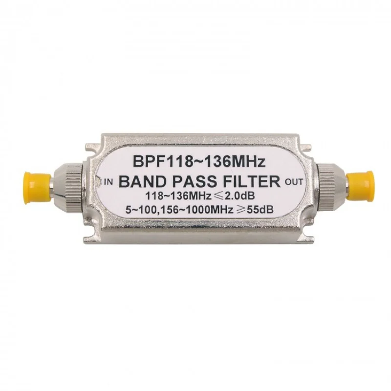 

S M A Bandpass Filter BPF 118-136MHz Band Pass Filter for Aeronautical Band